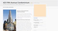 Desktop Screenshot of 425fifth.com